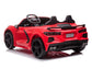 24V Chevrolet Corvette C8 2-Seater Ride On Car with Remote - Red