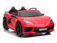 24V Chevrolet Corvette C8 2-Seater Ride On Car with Remote - Red