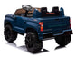 24V Chevrolet Silverado Ride on Truck for Kids with 2 Seats and Remote - Blue