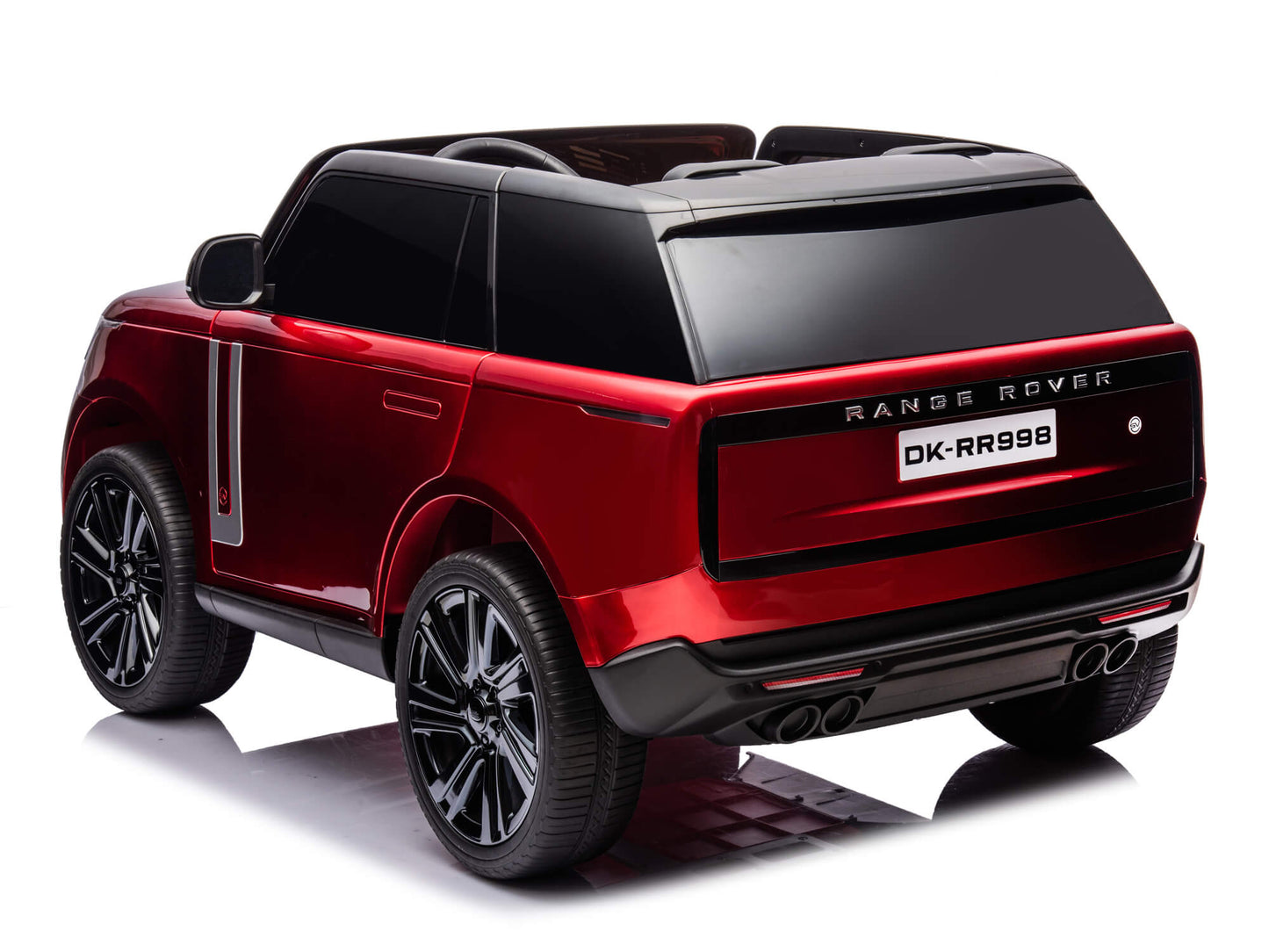 24V Land Rover Kids Electric Ride On SUV with Remote Control - Burgundy