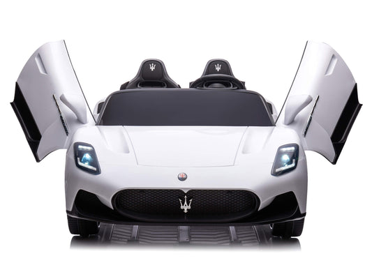 24V Maserati MC20 Two-Seater Kids Ride On Car with Remote - White