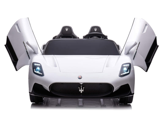 24V Maserati MC20 Two-Seater Kids Ride On Car with Remote - White