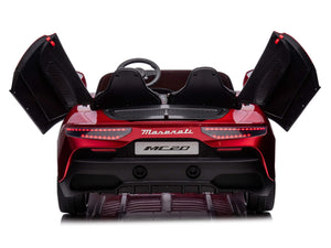 24V Maserati MC20 Two-Seater Kids Ride On Car with Remote - Burgundy