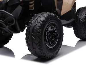 24V Can-Am Kids Renegade 4WD Ride-On Quad - White