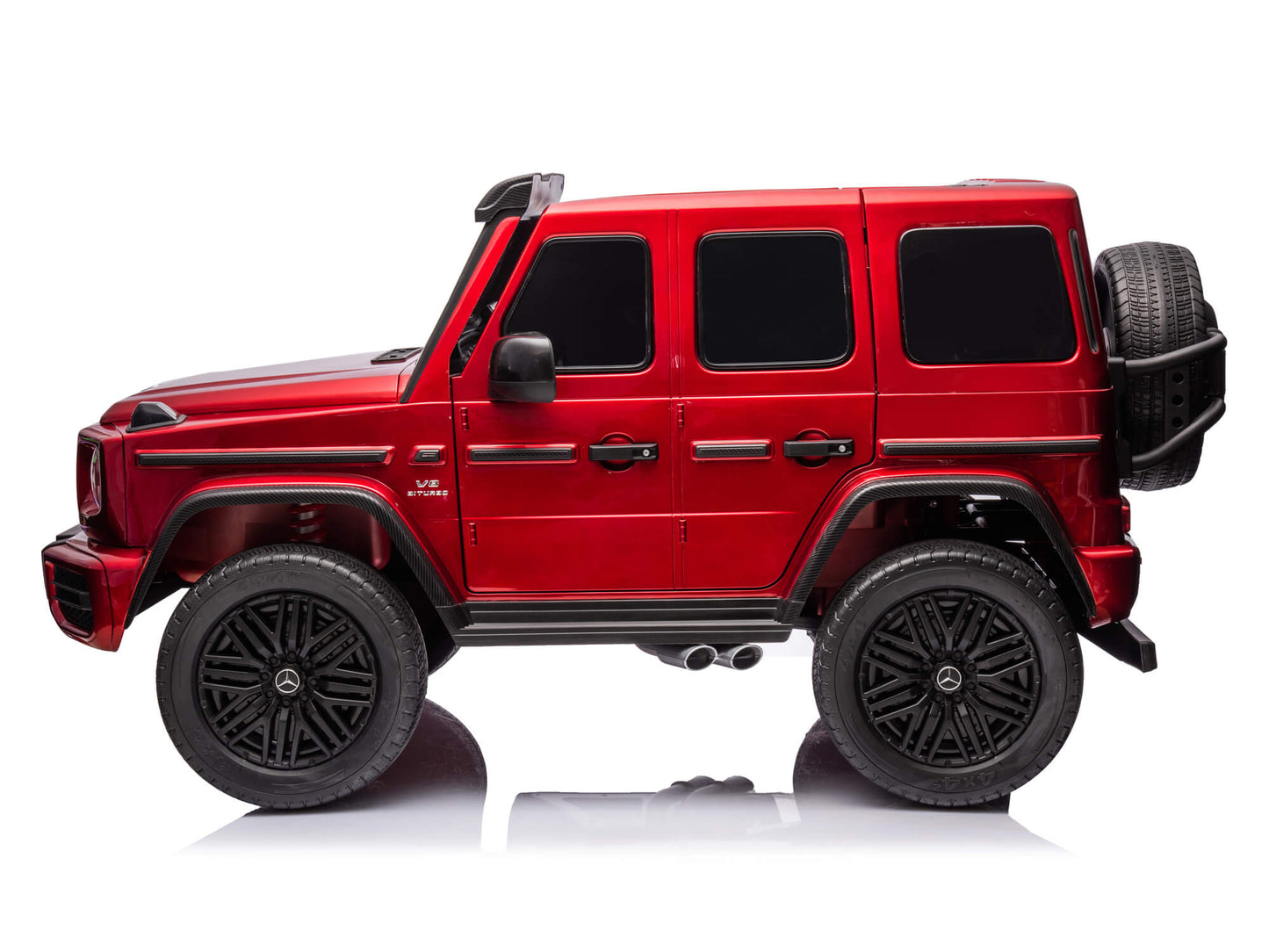 24V 2-Seater Mercedes-AMG G63 Kids Ride On SUV with Remote and Video Screen - Burgundy