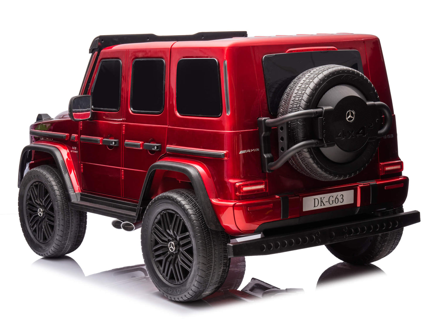 24V 2-Seater Mercedes-AMG G63 Kids Ride On SUV with Remote and Video Screen - Burgundy