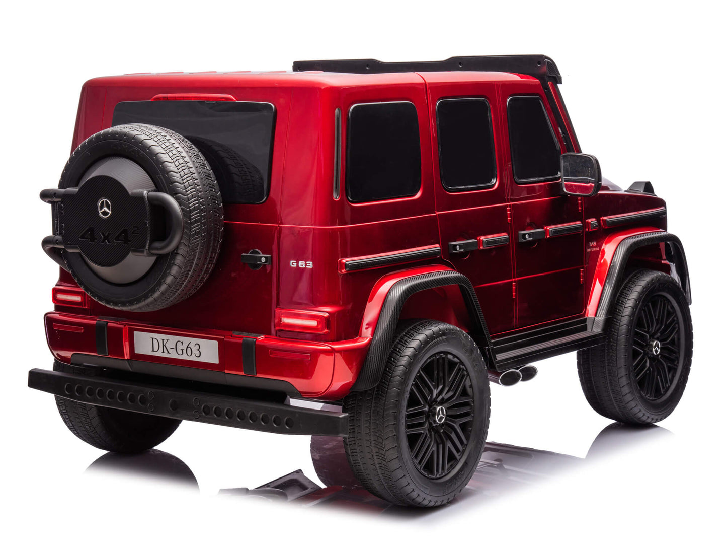 24V 2-Seater Mercedes-AMG G63 Kids Ride On SUV with Remote and Video Screen - Burgundy