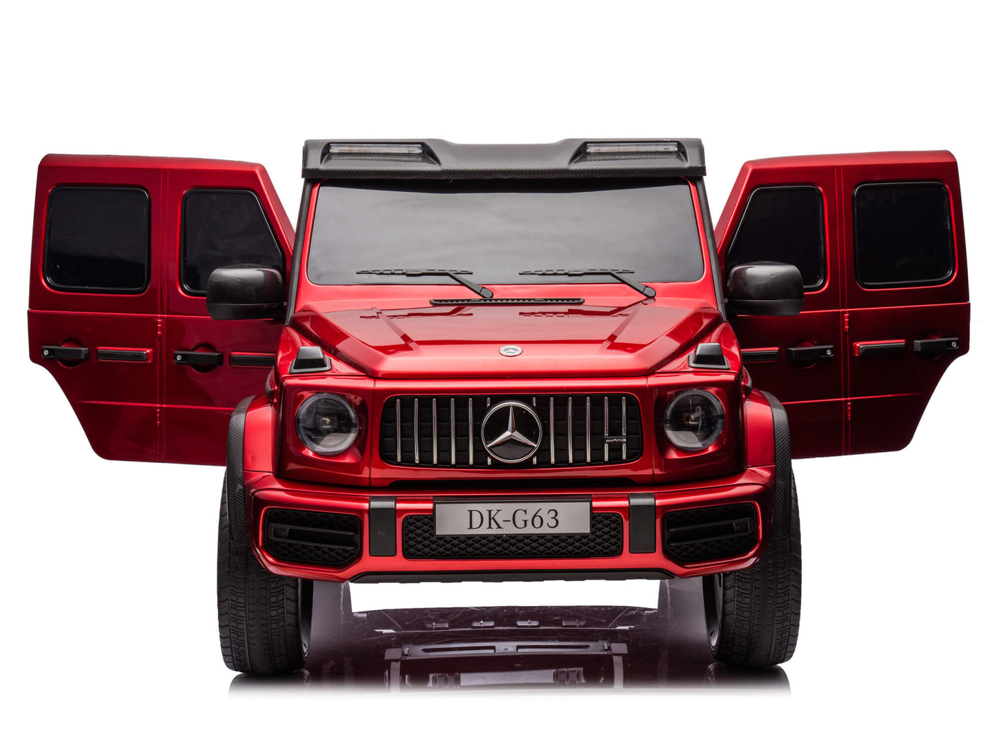 24V 2-Seater Mercedes-AMG G63 Kids Ride On SUV with Remote and Video Screen - Burgundy