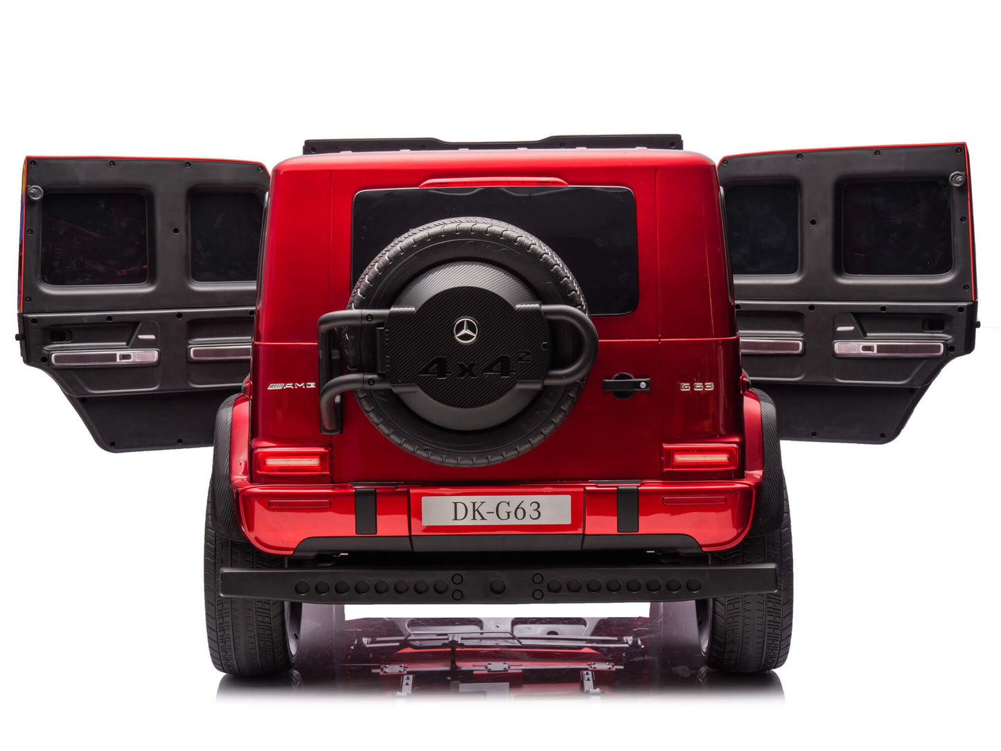 24V 2-Seater Mercedes-AMG G63 Kids Ride On SUV with Remote and Video Screen - Burgundy