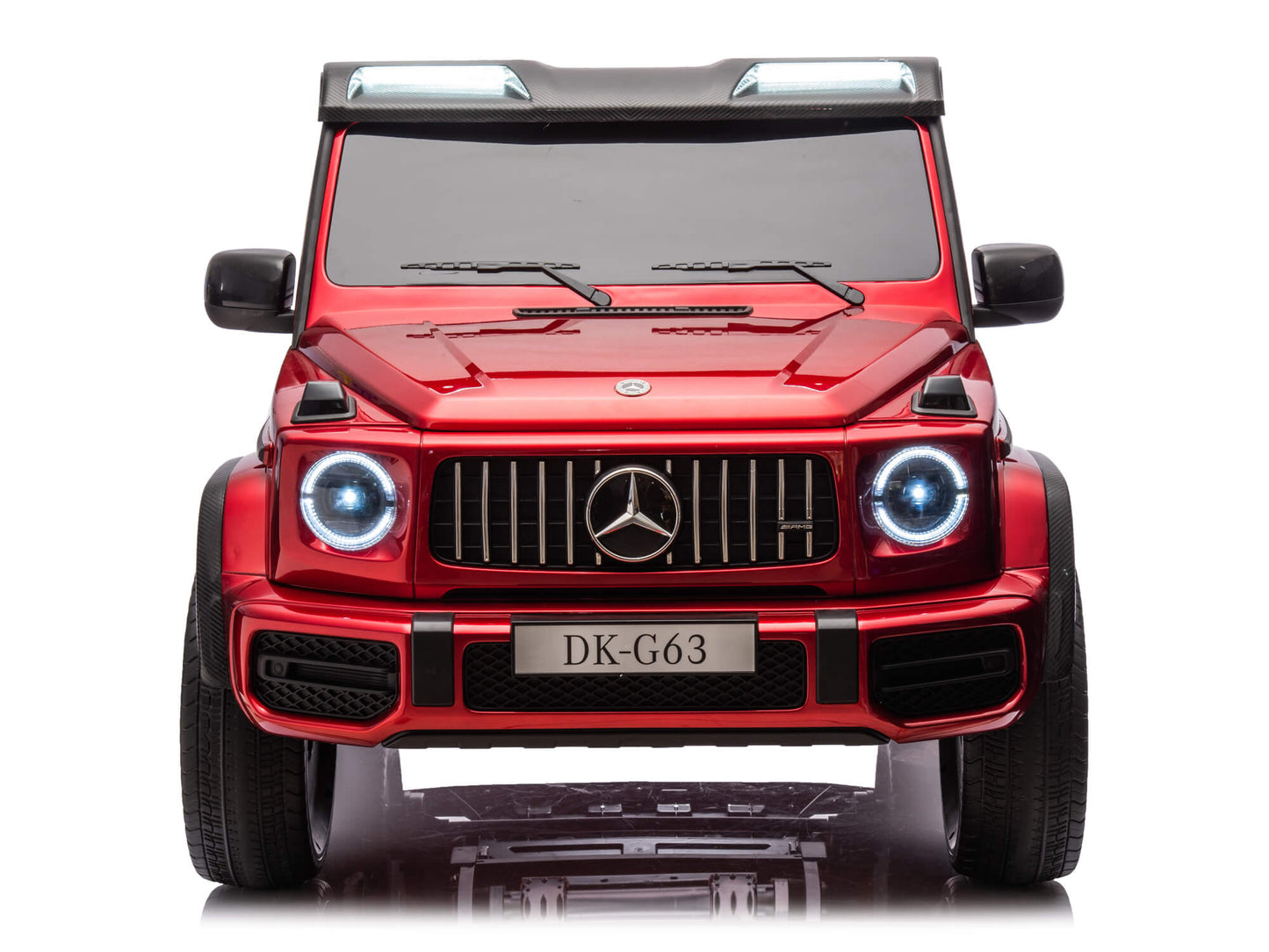 24V 2-Seater Mercedes-AMG G63 Kids Ride On SUV with Remote and Video Screen - Burgundy