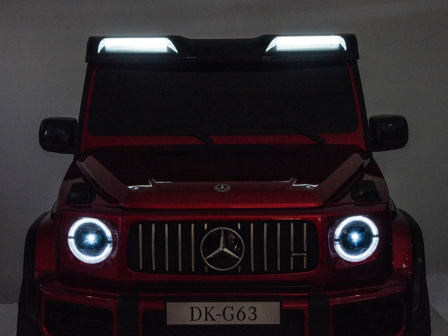 24V 2-Seater Mercedes-AMG G63 Kids Ride On SUV with Remote and Video Screen - Burgundy