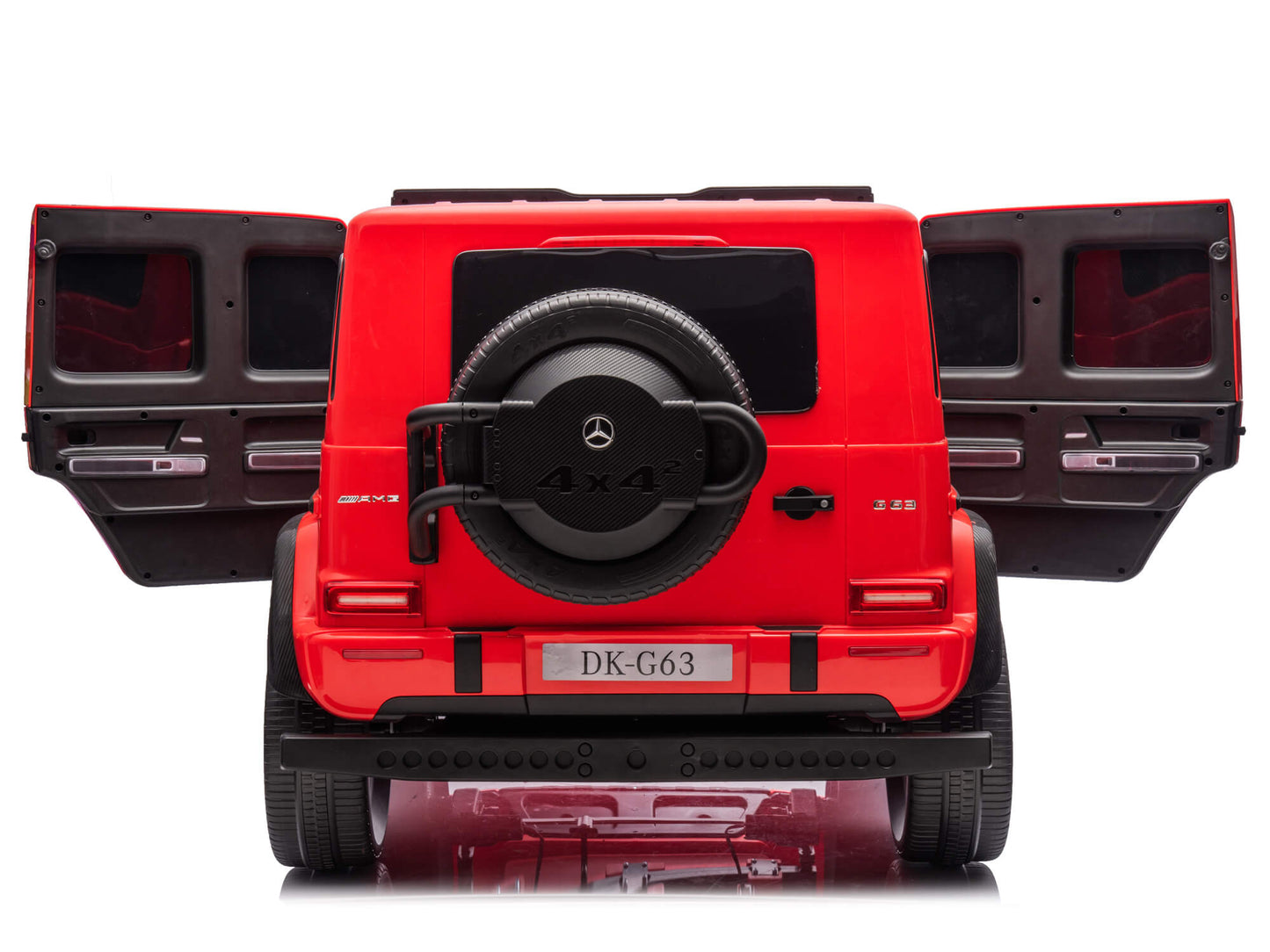 24V 2-Seater Mercedes-AMG G63 Kids Ride On SUV with Remote and Video Screen - Red