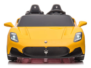 24V Maserati MC20 Two-Seater Kids Ride On Car with Remote - Yellow