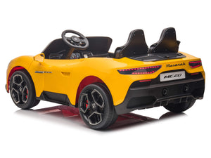 24V Maserati MC20 Two-Seater Kids Ride On Car with Remote - Yellow