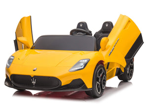 24V Maserati MC20 Two-Seater Kids Ride On Car with Remote - Yellow