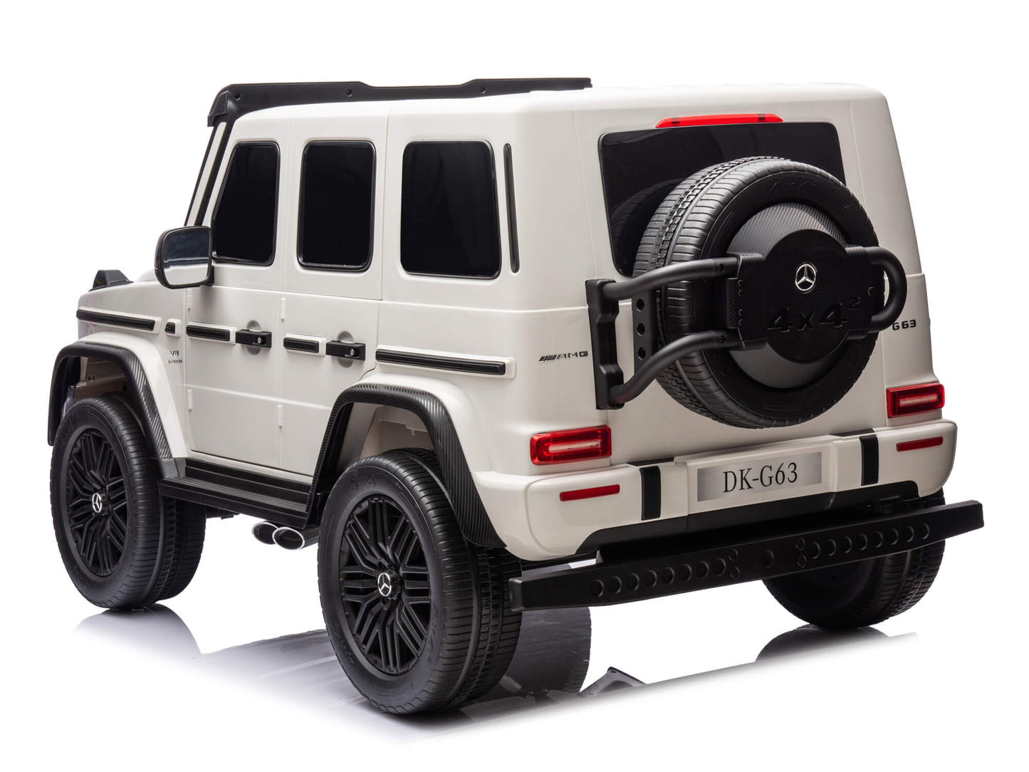 24V 2-Seater Mercedes-AMG G63 Kids Ride On SUV with Remote and Video Screen - White