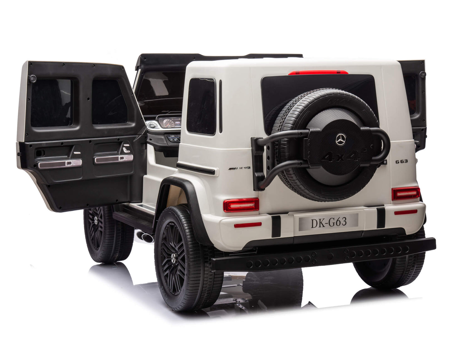 24V 2-Seater Mercedes-AMG G63 Kids Ride On SUV with Remote and Video Screen - White