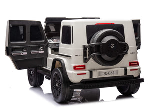 24V 2-Seater Mercedes-AMG G63 Kids Ride On SUV with Remote and Video Screen - White
