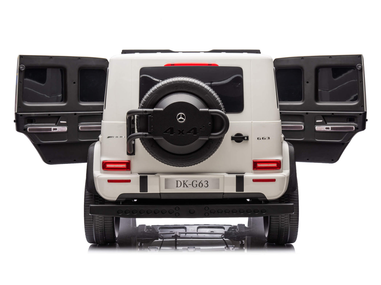 24V 2-Seater Mercedes-AMG G63 Kids Ride On SUV with Remote and Video Screen - White