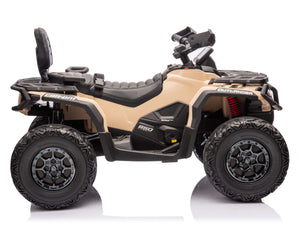 24V Can-Am Kids Outlander 4WD Ride-On ATV - Khaki