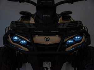 24V Can-Am Kids Outlander 4WD Ride-On ATV - Khaki