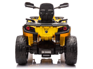 24V Can-Am Kids Outlander 4WD Ride-On ATV - Yellow
