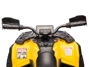 24V Can-Am Kids Outlander 4WD Ride-On ATV - Yellow