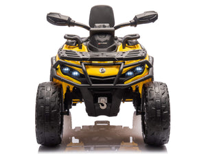 24V Can-Am Kids Outlander 4WD Ride-On ATV - Yellow