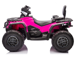 24V Can-Am Kids Outlander 4WD Ride-On ATV - Pink