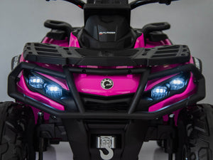 24V Can-Am Kids Outlander 4WD Ride-On ATV - Pink