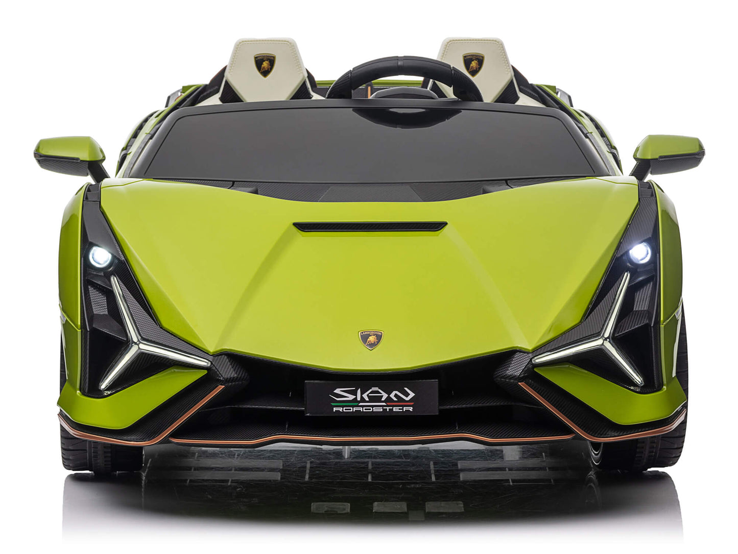 24V Lamborghini Sian Two-Seater Kids Ride On Car with Remote - Green