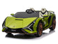 24V Lamborghini Sian Two-Seater Kids Ride On Car with Remote - Green