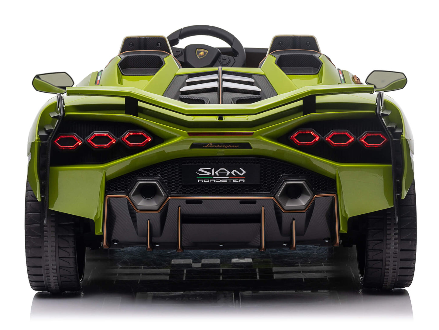 24V Lamborghini Sian Two-Seater Kids Ride On Car with Remote - Green