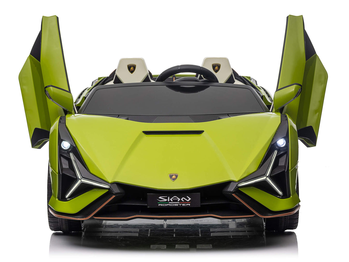 24V Lamborghini Sian Two-Seater Kids Ride On Car with Remote - Green