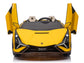 24V Lamborghini Sian Two-Seater Kids Ride On Car with Remote - Yellow