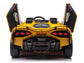 24V Lamborghini Sian Two-Seater Kids Ride On Car with Remote - Yellow