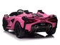 24V Lamborghini Sian Two-Seater Kids Ride On Car with Remote - Pink