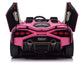 24V Lamborghini Sian Two-Seater Kids Ride On Car with Remote - Pink