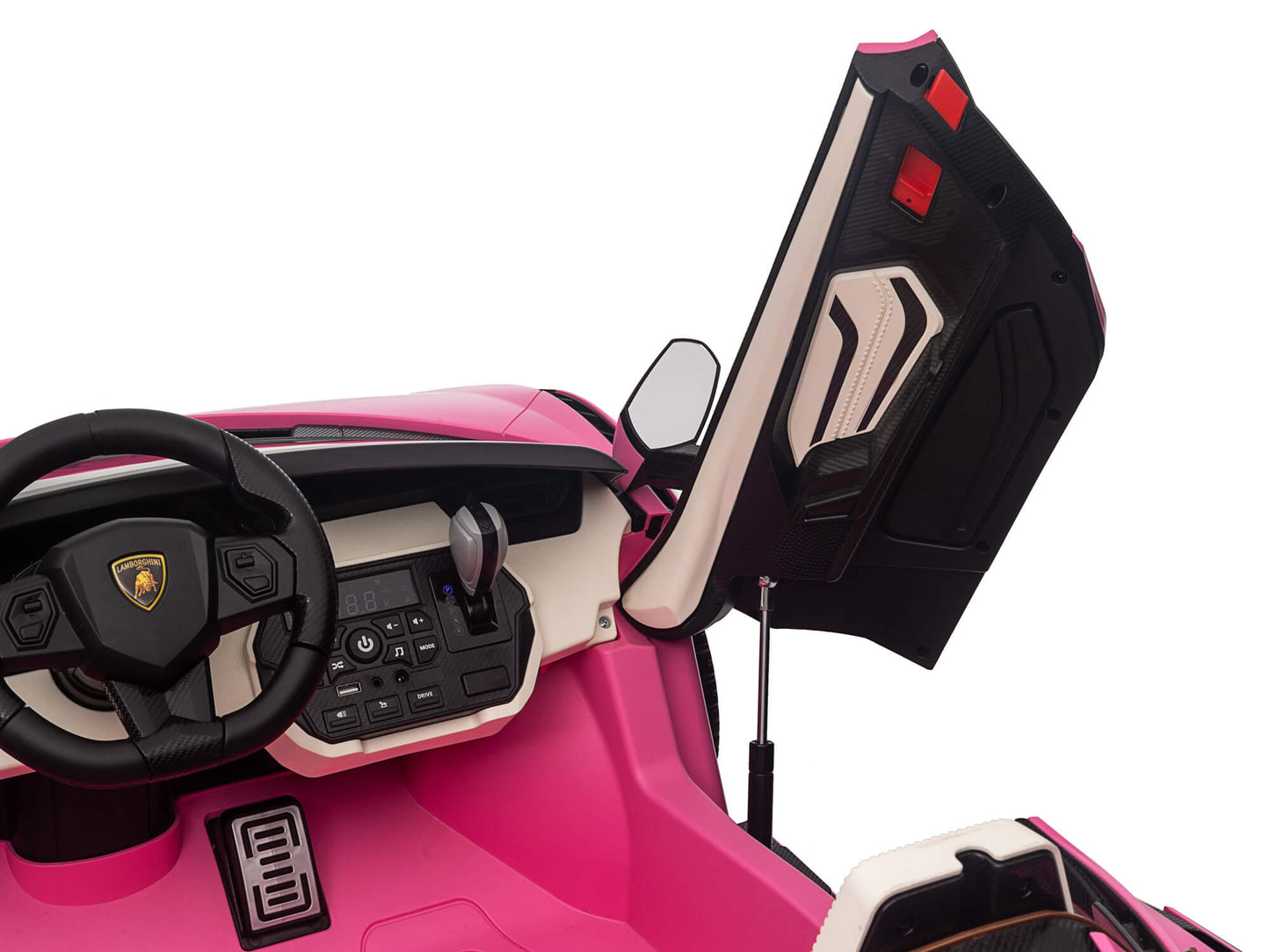 24V Lamborghini Sian Two-Seater Kids Ride On Car with Remote - Pink