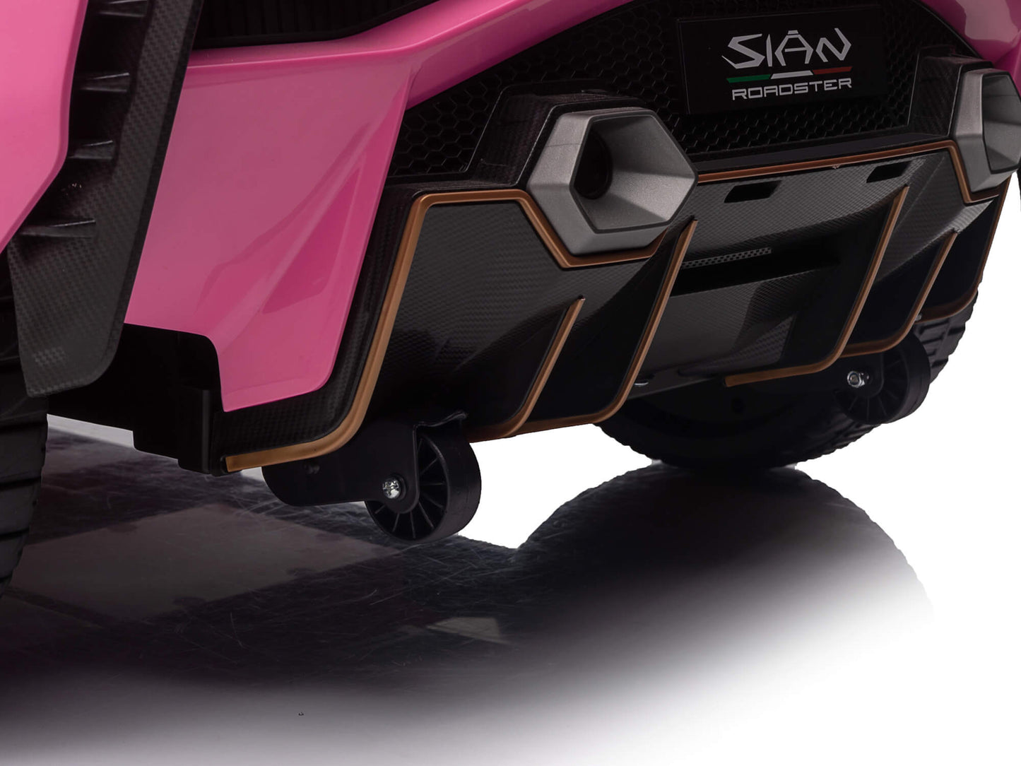 24V Lamborghini Sian Two-Seater Kids Ride On Car with Remote - Pink