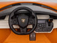 24V Lamborghini Sian Two-Seater Kids Ride On Car with Remote - Orange