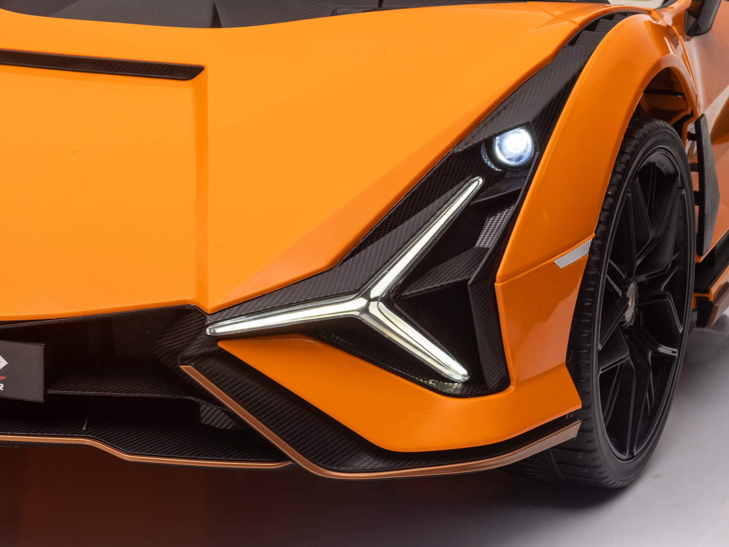 24V Lamborghini Sian Two-Seater Kids Ride On Car with Remote - Orange