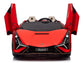 24V Lamborghini Sian Two-Seater Kids Ride On Car with Remote - Red