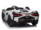 24V Lamborghini Sian Two-Seater Kids Ride On Car with Remote - White