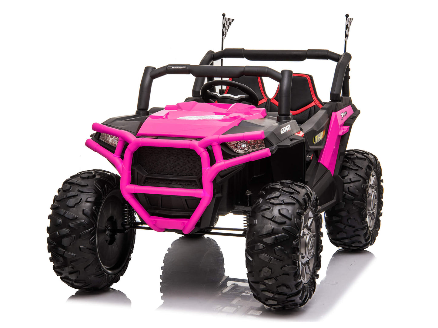 Bom Adventure UTV 24V Kids Off-Road Ride On Buggy - Pink
