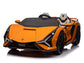 24V Lamborghini Sian Two-Seater Kids Ride On Car with Remote - Orange