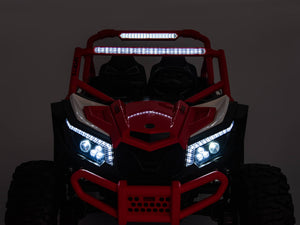 24V Ridington MAX-R All Terrain Ride-On Buggy with Remote - Red/White