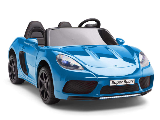 24V Super Sport GT Kids Ride On Car - Blue