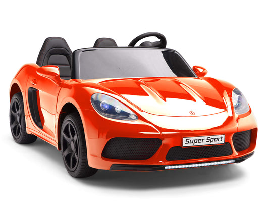 24V Super Sport GT Kids Ride On Car - Orange