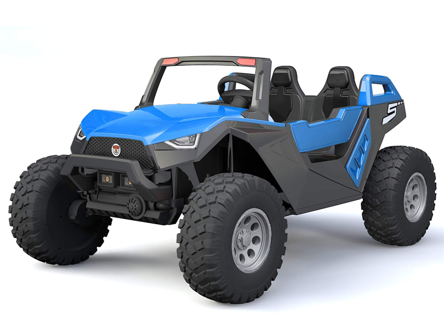 24V Red Tiger All Terrain UTV Ride on Buggy with Remote - Blue